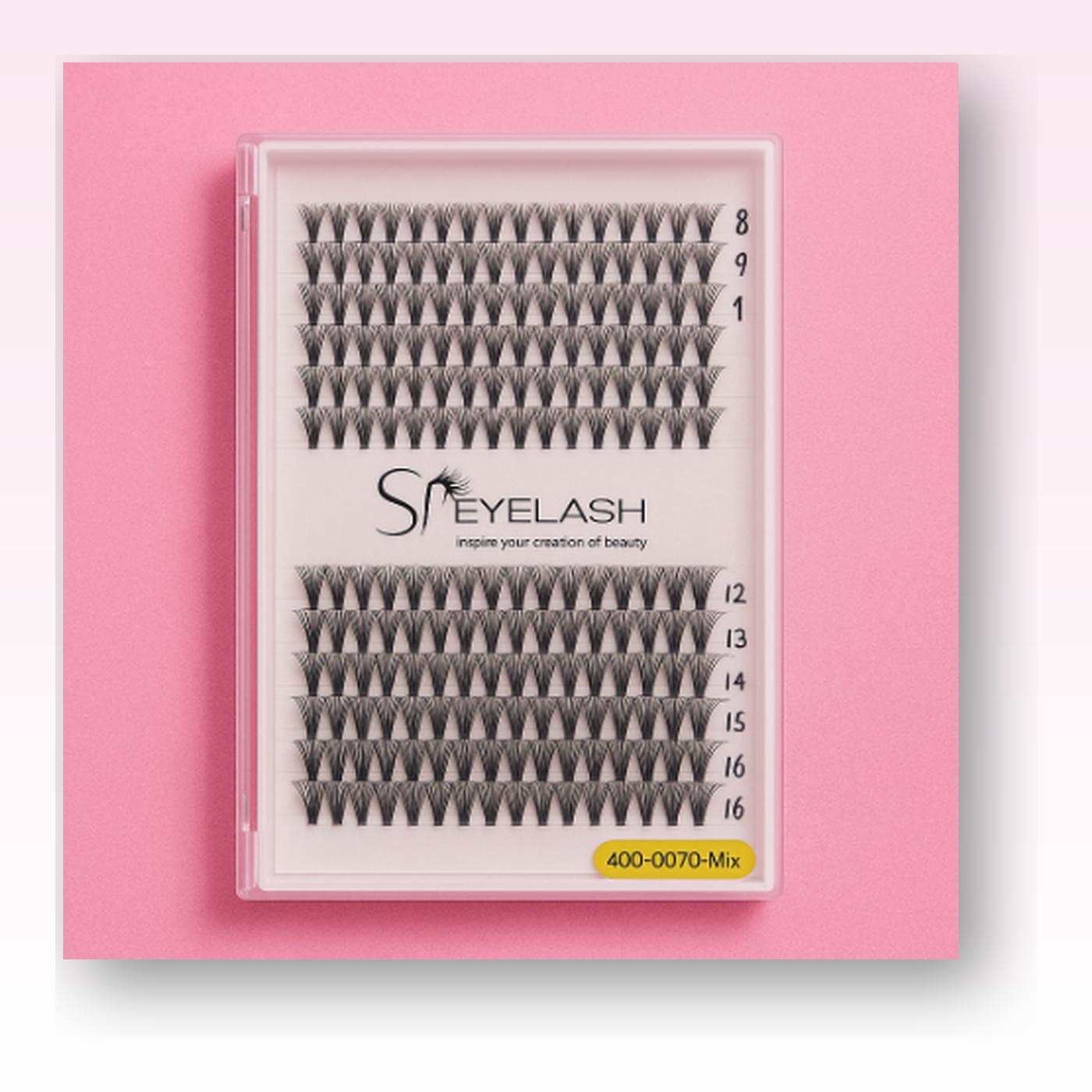 SP Eyelash Cluster Tray — Mixed 8–16 mm (Style 400-0070-Mix)