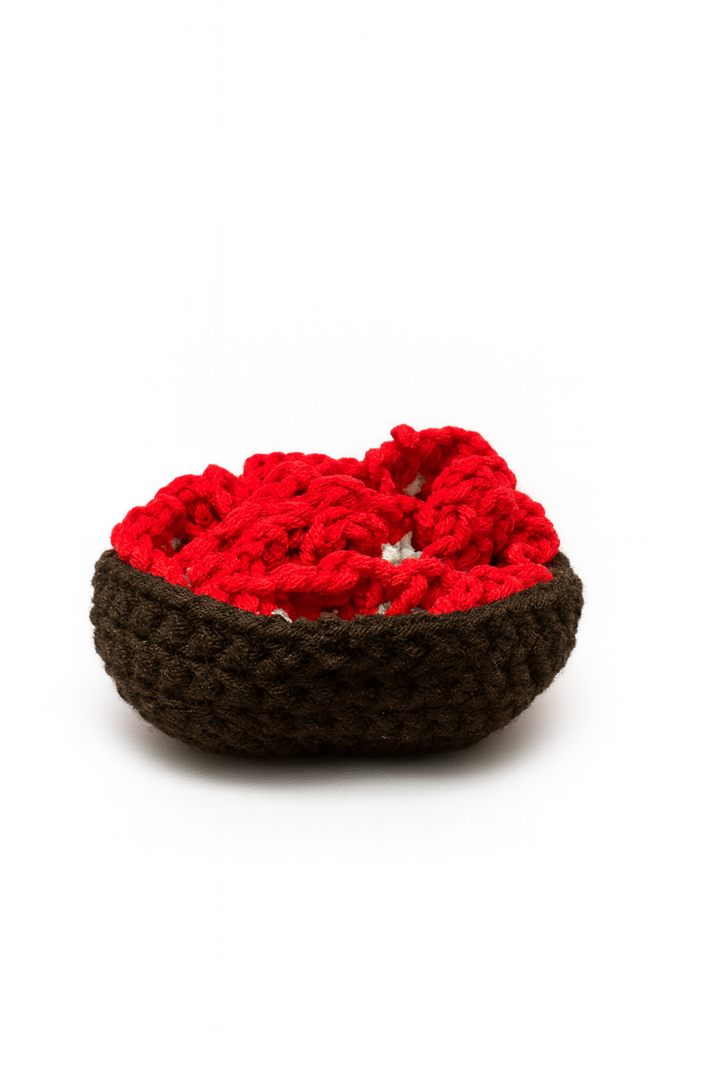 Flower Bouquet Coasters - Dark brown basket