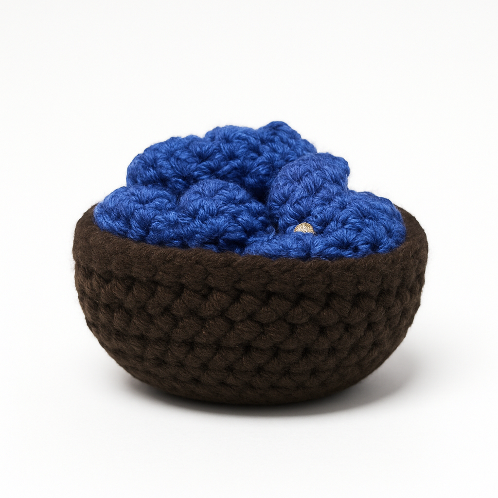 Flower Bouquet Coasters - Dark brown basket