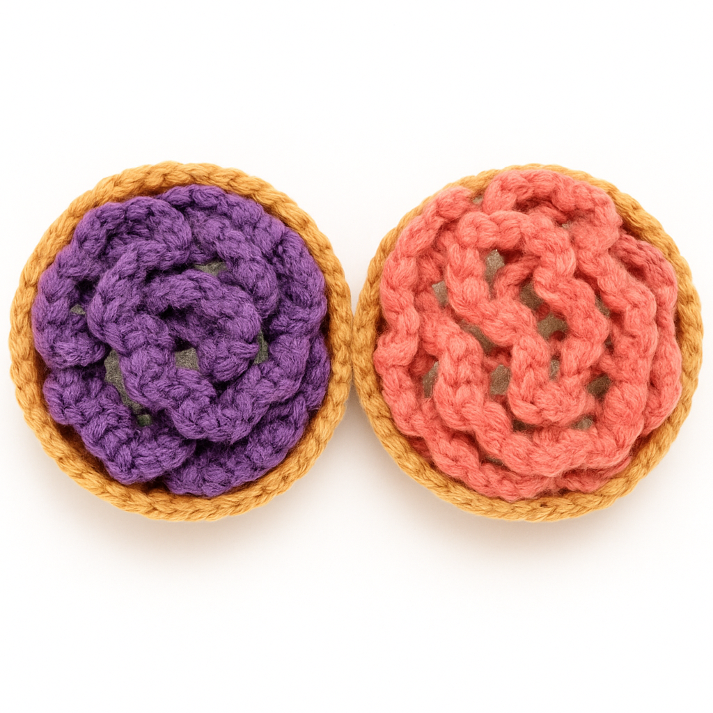 Flower Bouquet Coasters - Light Brown Basket